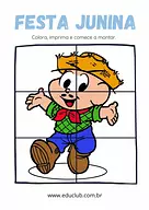 Quebra-cabeça Festa Junina - Turma da Mônica | Educlub